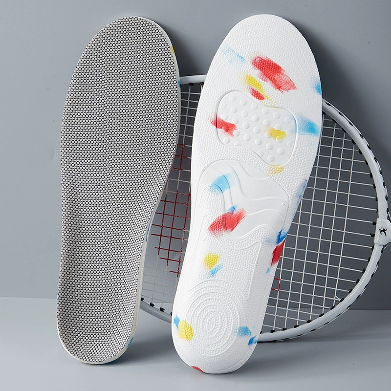 Мужские и женские амортизирующие спортивные стельки из ЭВА с медленным отскоком Легкие мягкие дышащие цельные стельки, впитывающие пот, повышающие