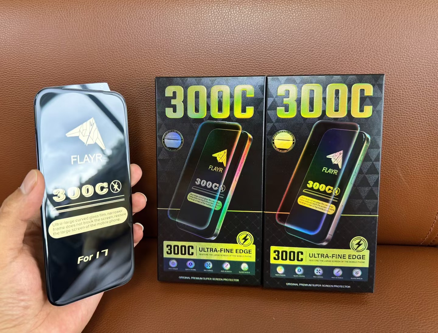 Aplicable a iPhone 16 ProMax de borde fino gran arco película de endurecimiento Apple 17 Pro 300C película de teléfono móvil micro-curvado estereoscópico