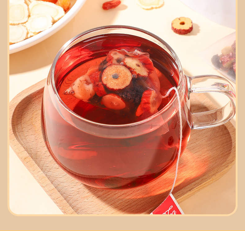 Mulberry Goji Longan Tea Bags with Red and Black Goji Berry 10g Individual Sachets for Daily Herbal Infusion key features