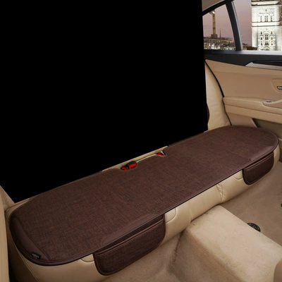 Seat cushion, seat cover cushion, car rear seat cushion - leather-style-coffee-color-single-rear-seat