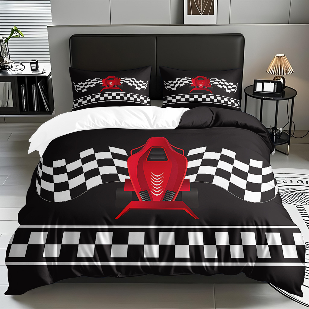 TEMU / JIT transfronterizo textil doméstico multi-tipo cool coche suave piel transpirable digital impresión set edredón