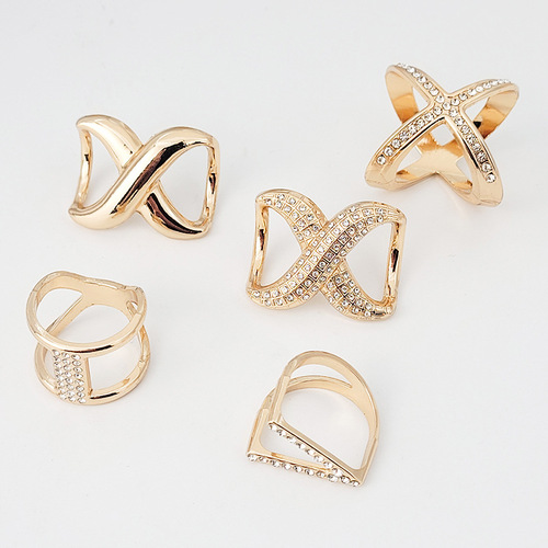 Cross-hollow sweet pearl coat buttons, crystal shawl buttons, best-selling Korean silk scarf buttons, creative and fashionable