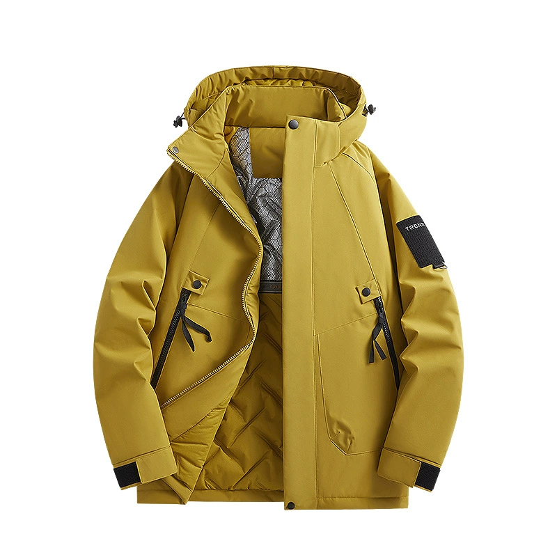 Теплый демисезонный пуховик, больших размеров, американский стиль, oversize