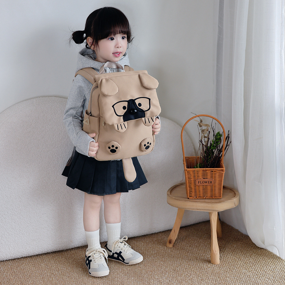 Nuevas mochilas para niños de dibujos animados lindas gafas perros niñas y niñas mochilas para niños de jardín de infantes mochilas de moda