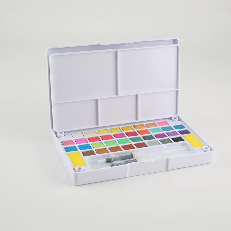 Watercolour, pigment gouache, handheld art set for elementary school students, 40 colors, wholesale
