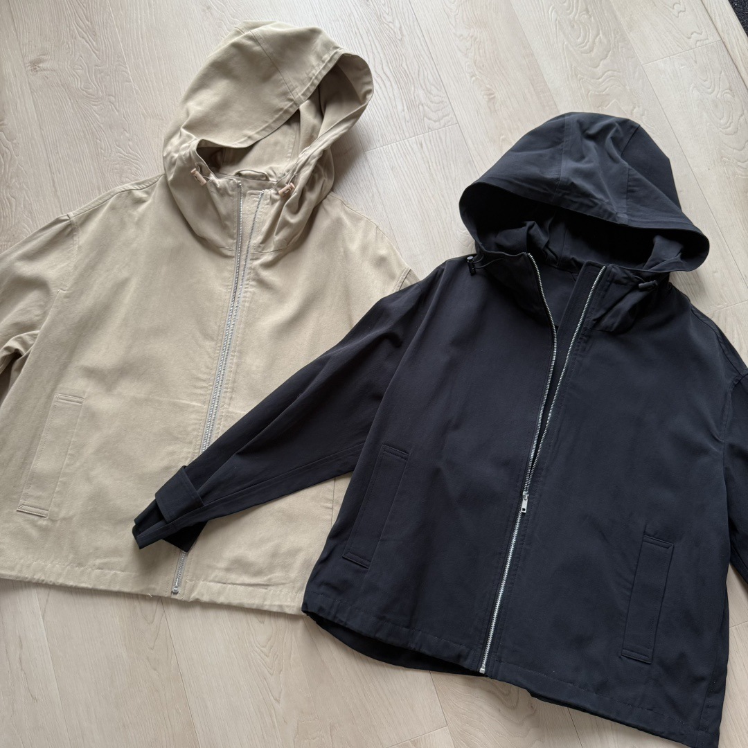 25 New Autum Style Cotton + Silk Crisp and Stylish Small Profile Short Hooded Windbreaker Jacket