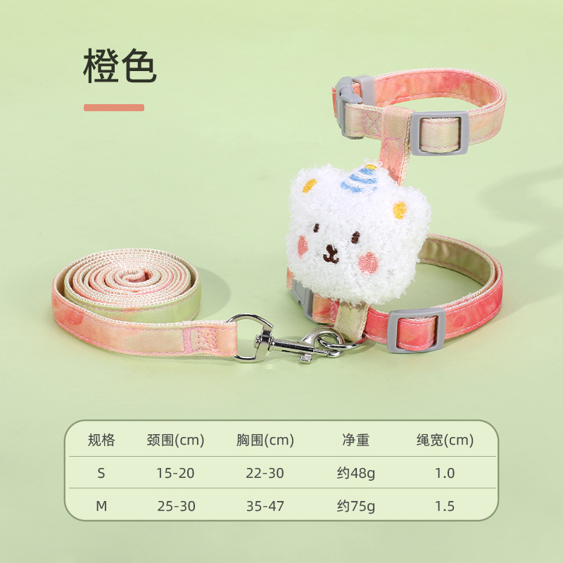 Cuerda de tracción para gatos para evitar la liberación Cuerda especial para caminar para gatos en forma de I Correa para gatos ajustable Gradiente fabricante de pecho y espalda para gatos