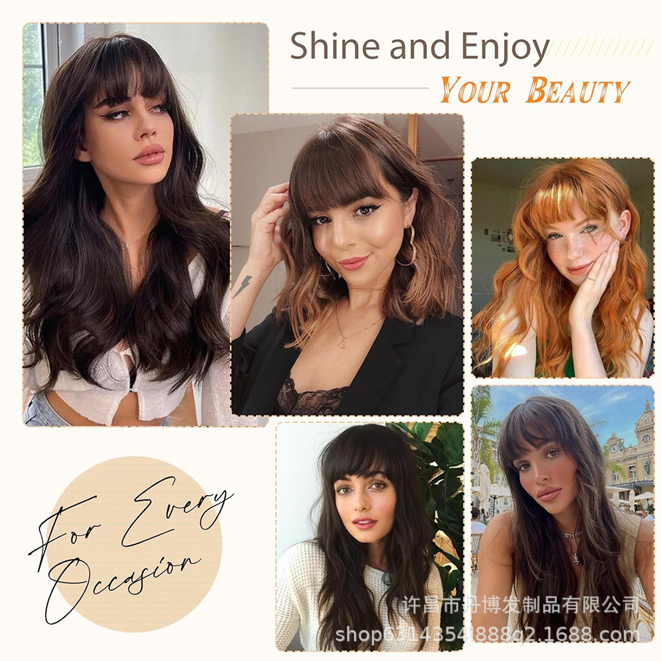 Bangs Wig European and American Wig Bangs Women's Air Bangs Temporal Bang Band Hair Clip Double Temporal Bang