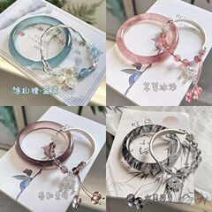 新しい中国風のキツネのブレスレット、安全ロックタッセルブレスレット、女性のニッチ人気ブレスレット、古代スタイルのクールなハンドアクセサリー