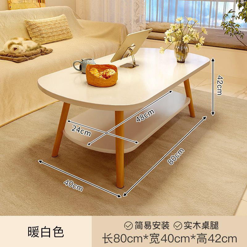Mesa de té sala de estar pequeña casa simple simple mesa pequeña habitación de alquiler mesa baja balcón mesa de té