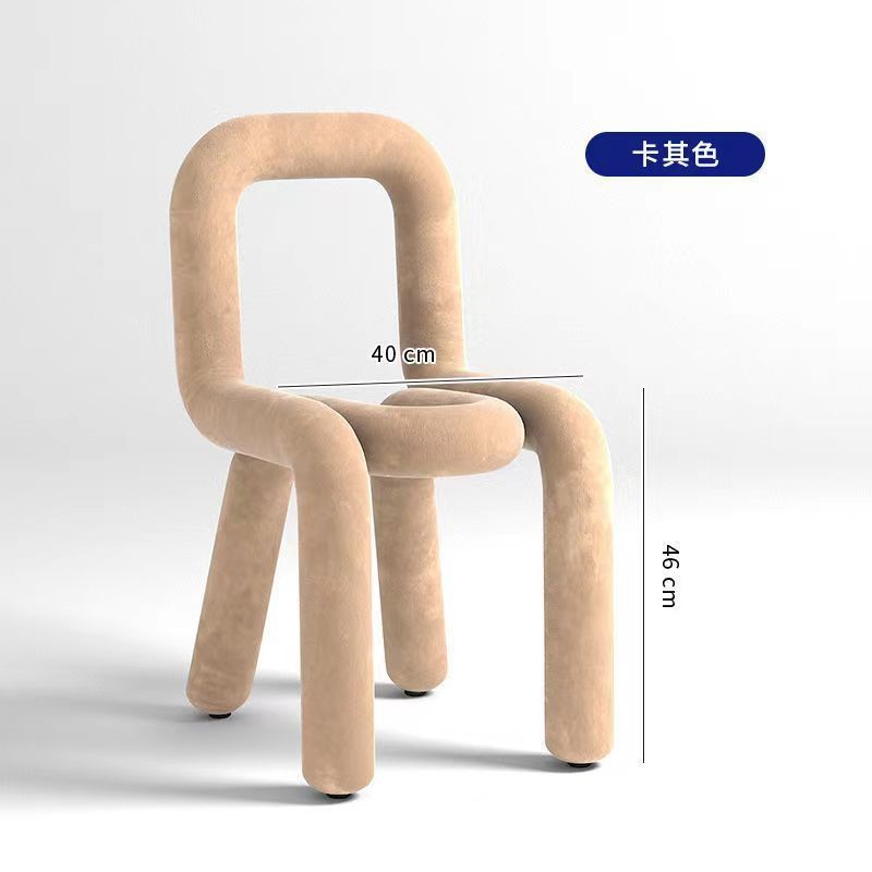 특수 모양의 의자-카키