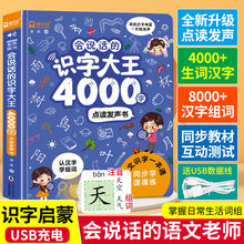 会说话的识字大王4000字+8000词手指点读发声书会说话的早教有声