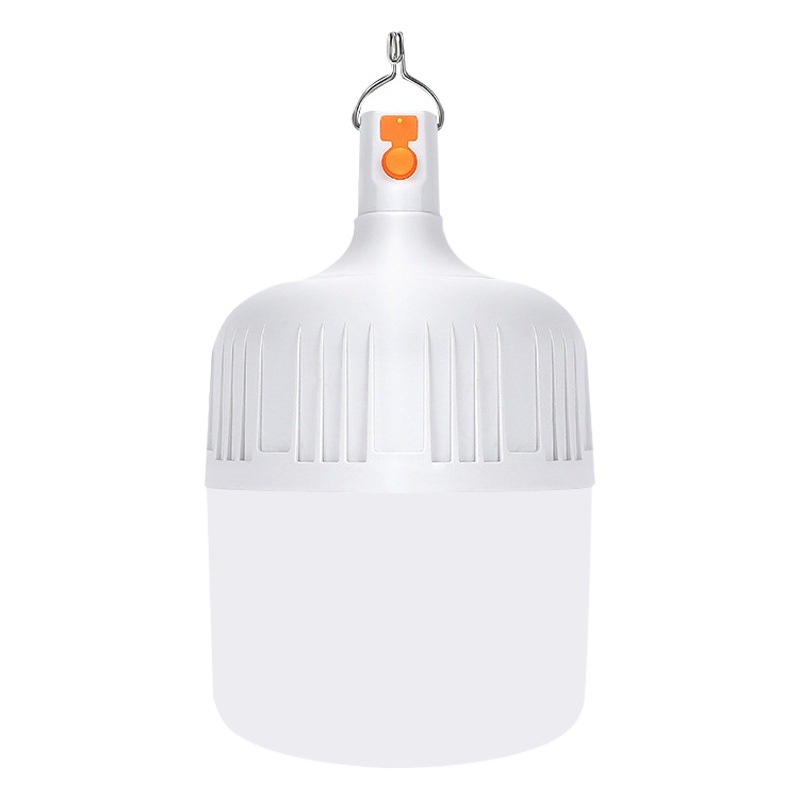 LED de carga bombilla noche mercado puesto luz ahorro de energía al aire libre fuerte luz camping iluminación de emergencia parada en carretera Luz de bombilla