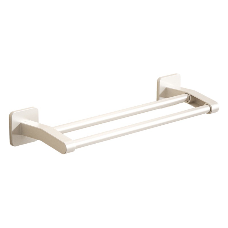 Towel rack bathroom punch-free wall-mounted storage rack space aluminum bathroom single rod toilet toilet storage rack