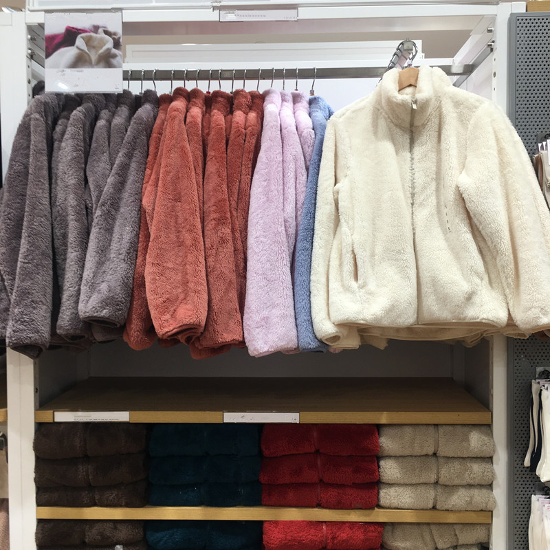 Autumn and Winter Long Fleece Coral Fleece Cardigan Collar Polar Fleece Jacket Warm Fluffy Jacket Women's 449753