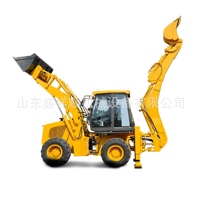 Proyecto agrícola de excavación de cuatro tracciones en una máquina de excavación diesel multifunción retroexcavadora fabricante de carga