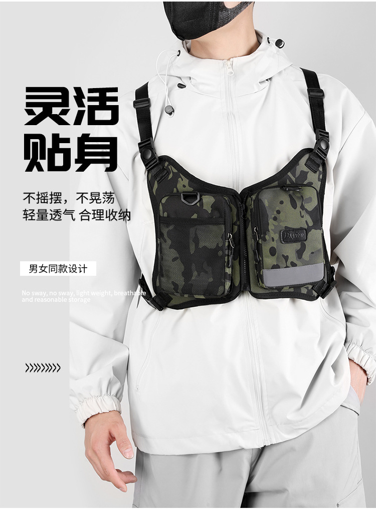 Vest bag, multi-functional outdoor tactical bag, 18-liter backpack, outdoor travel bag, cycling bag, work bag, fitness bag Application Scenario