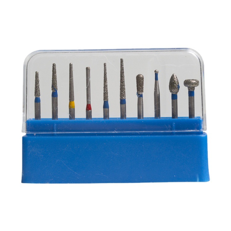 Materiales Dentales, Broca de Diamante de Doble Capa, Kit de Preparación Dental Resistente al Desgaste, Fresa de Alta Velocidad