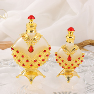 Dubai's Popular Fashion Electroplating Craft Princess Bottle Empty Bottle New European Style Painted Essential Oil Bottle Perfume Bottle