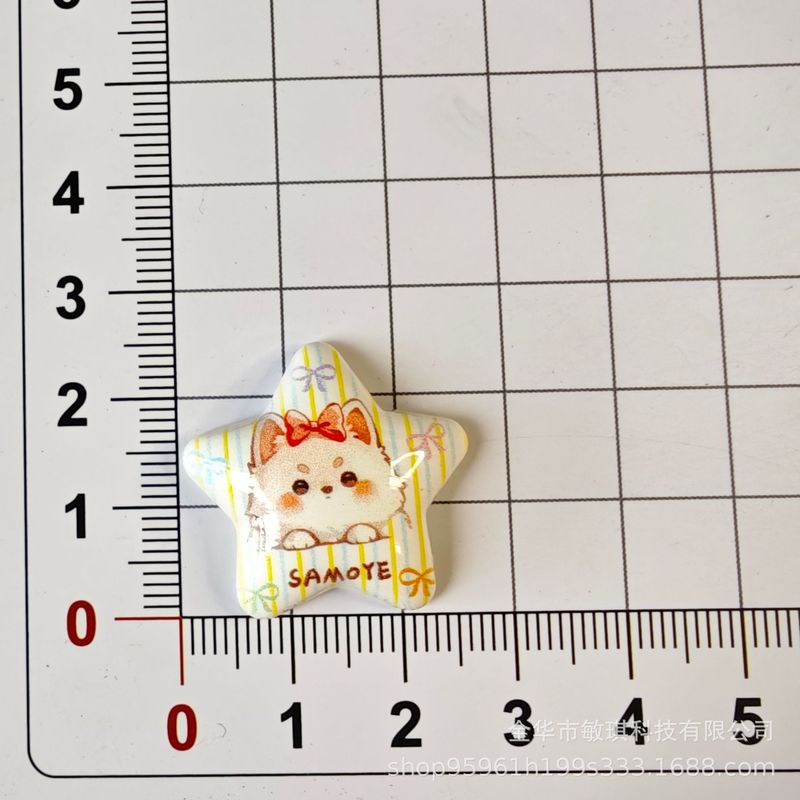新しい漫画アップル動物スター diy 携帯電話ケース靴バックルヘアピンジュエリー樹脂アクセサリー材料卸売|undefined
