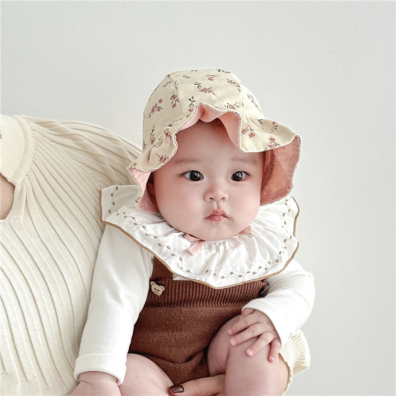 Sombreros para bebés, sombreros para oídos de primavera y otoño, sombreros para bebés de un mes, sombreros para bebés recién nacidos, sombreros de princesa de algodón a prueba de viento