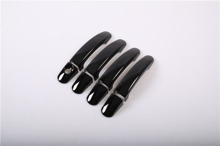 Suitable for Fox Maverick door bowl handle modification car exterior door handle decoration protection stick bright strip paint black