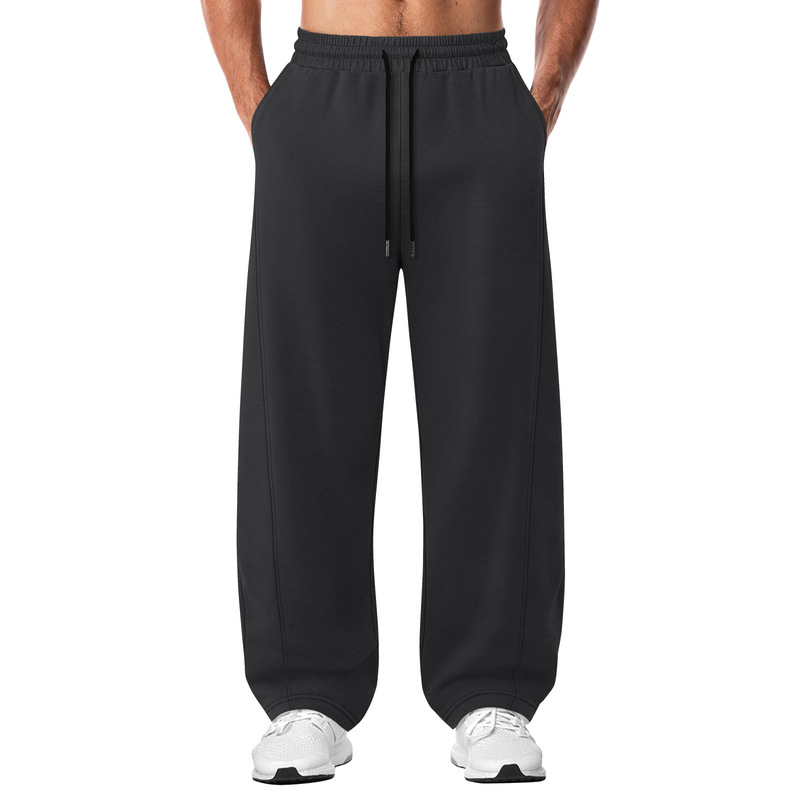 Amazon AliExpress cross-border new European and American style athletic and casual long pants, men's solid-color, loose-fitting long pants, wholesale Amazon AliExpress cross-border new European and American style athletic and casual long pants, men's solid-color, loose-fitting long pants, wholesale