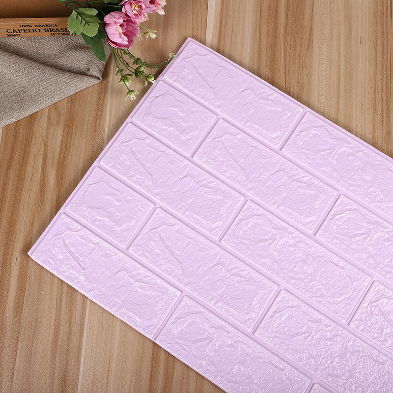 3D 3D pegatina de pared papel pintado autoadhesivo al por mayor imitación ladrillo patrón Fondo pared sala de estar dormitorio papel pintado espuma pegatina a prueba de humedad