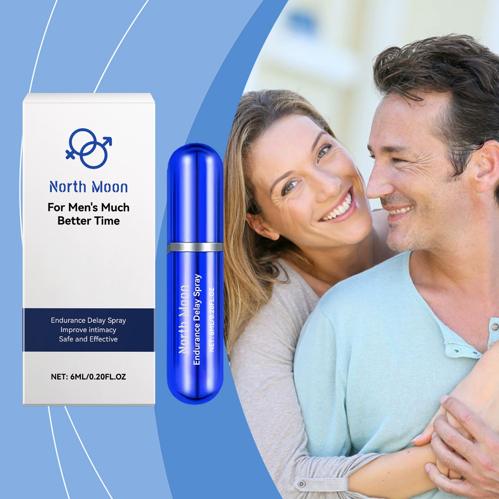 NORTH MOON Спрей для ухода за телом нежная формула для ухода за легким и омолаживает спрей для мужского тела