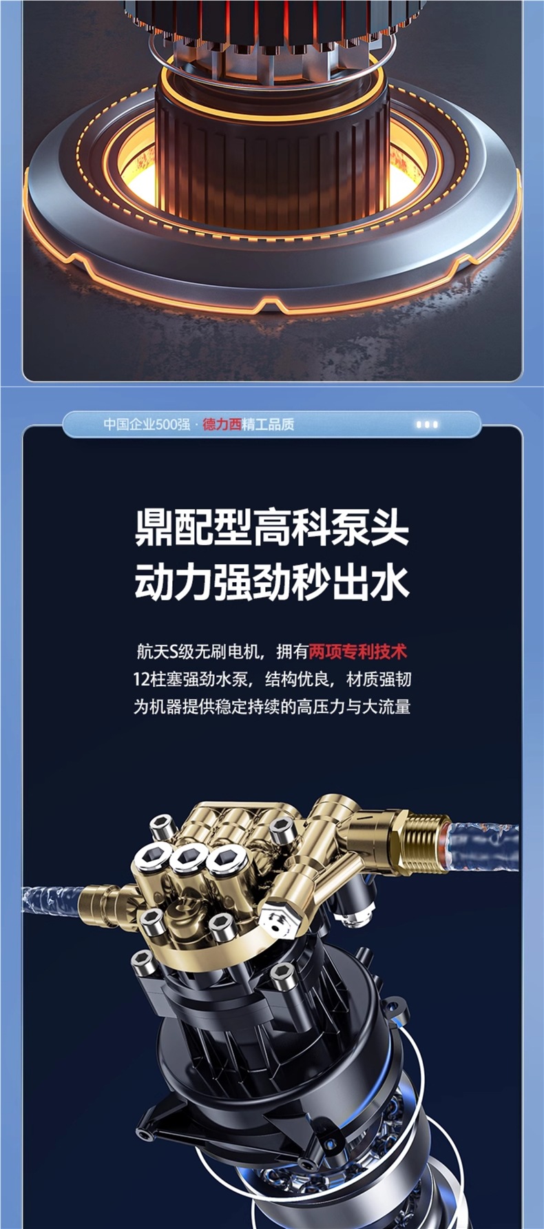 Delixi Car Washing Machine Artifact Household 220V High-Pressure Water Pump High-Power New Water Gun Portable Powerful Floor Washing