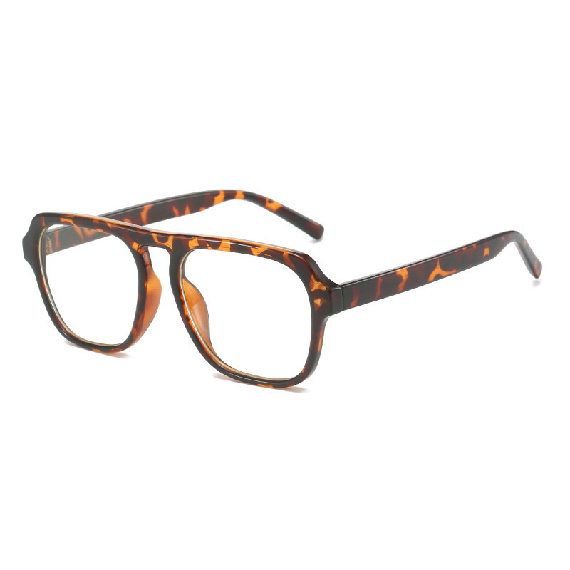 Nuevo estilo coreano Magilla personalidad literatura y arte espejo de luz plana gran cara adelgazante anteojos antiluz azul retrógrado marco de gafas GM para mujeres