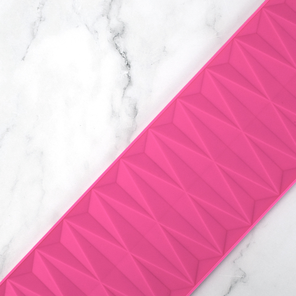 Nueva gema diamante patrón impresión molde borde molde DIY fondant encaje pad pastel decorativo molde de silicona