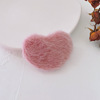 Autumn and winter new plush hair clip lamb hair furry rabbits hairy mink water bb clip card love water droplet hair clip