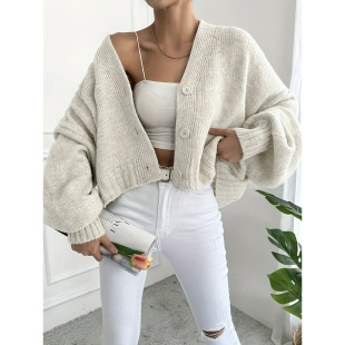 N 41928 Loose Short Knit Sweater ���ɶ���ᘿ�ë��
