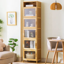 书架简易落地书柜子靠墙置物架儿童多功能收纳柜客厅卧室小储物柜