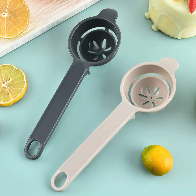 厂家现货塑料长柄手动蛋黄分离器PP彩色滤蛋器 跨境烘焙工具蛋清