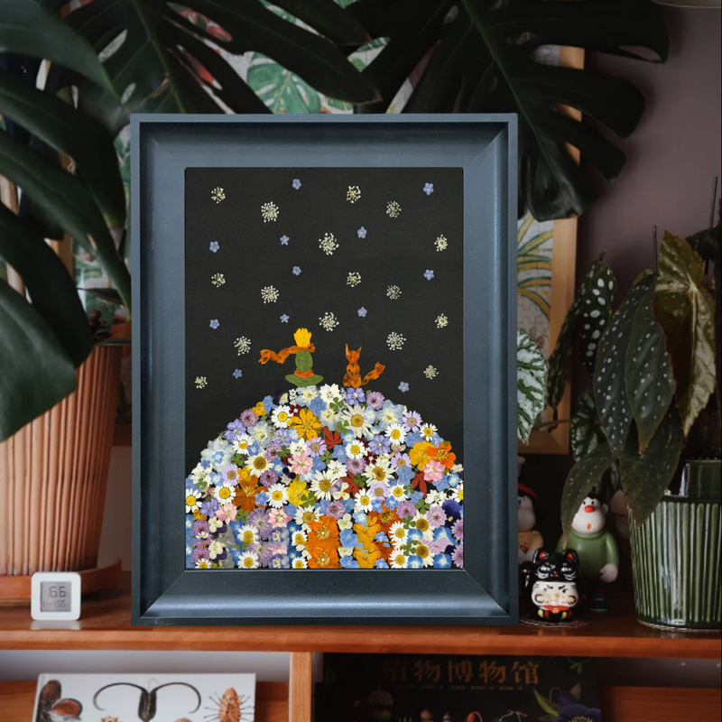 American Style Wooden Photo Frame Dried Flower Embossed Handmade DIY Vintage Wall Frame Log Black Watercolor Oil Painting Frame