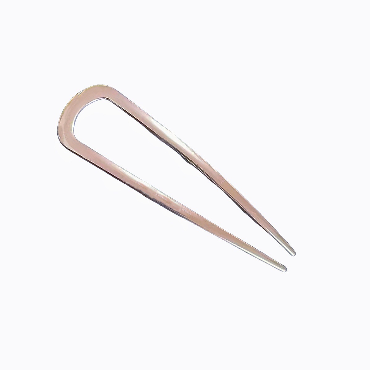 Horquilla de pelo corta en forma de U para mujeres simple y moderna horquilla de pelo de metal puede ser un disco de bola cabeza de aleación de horquilla de pelo lisa para mujeres