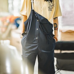 馬登女装アメリカレトロ機能風工装バックパンツ山系アウトドア防水ゆるい個性ワイドパンツ女