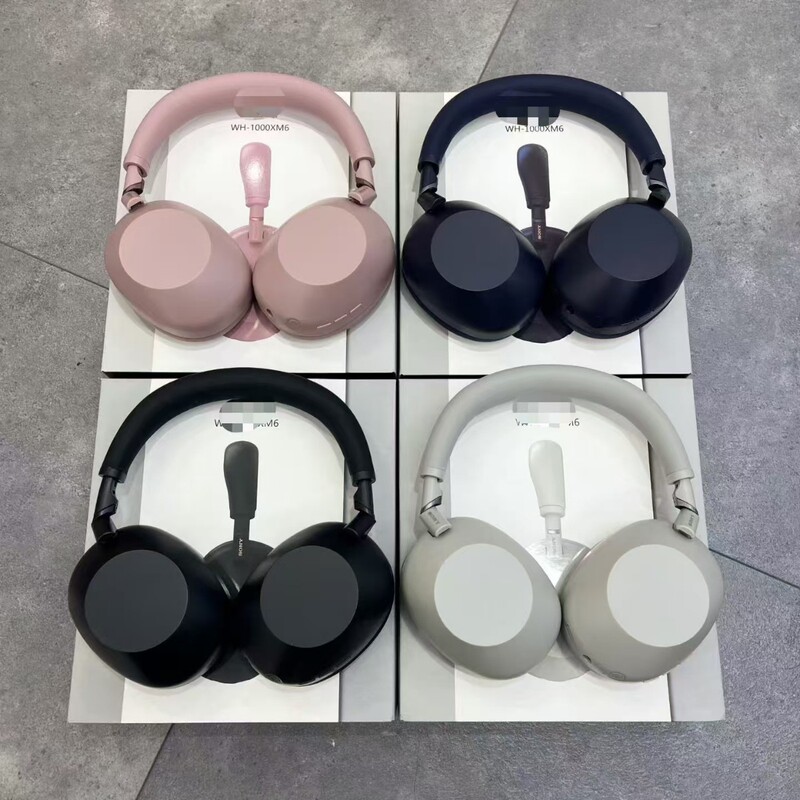 Cross-Border Wh-1000Xm6 Head-Mounted Noise-Cancelling Wireless Bluetooth Headphones with Smart Noise Reduction and Storage Bag Anc Headset