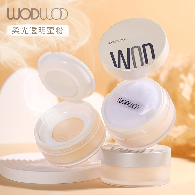 WODWOD Soft light transparent Powder refreshing Oil control Hidden pore Make up Lasting waterproof Anti-sweat Parity Loose powder