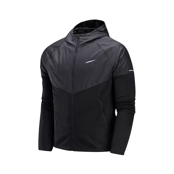 Spring and Autumn New Fashion Windbreaker Men's and Women's Sports Windproof Training Woven Jacket Hooded Loose Fit Casual Sports Jacket