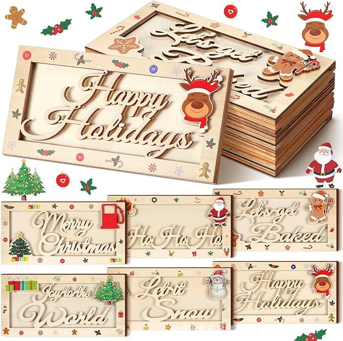 Amazon's Popular Christmas Wallet Ornament, Wooden Personalized Wallet, Birthday Gift, Holiday Decoration, Wooden Craft