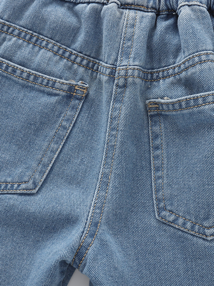 Transfronterizo malwee jeans para niñas pantalones para niños pequeños 3 a 8 años 100 a 150cm fuente de fábrica pantalones cortos image 3