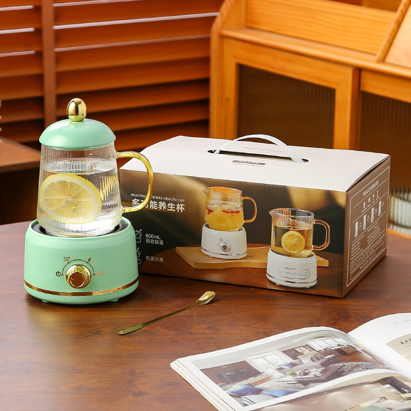 ミニ養生ポット多機能家庭用養生カップ小型オフィス茶器電気コッププレゼントケース|undefined