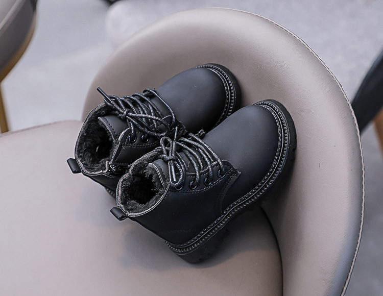 Bottines martin fourrées pour enfant chaussures hiver garçon_voghion.com