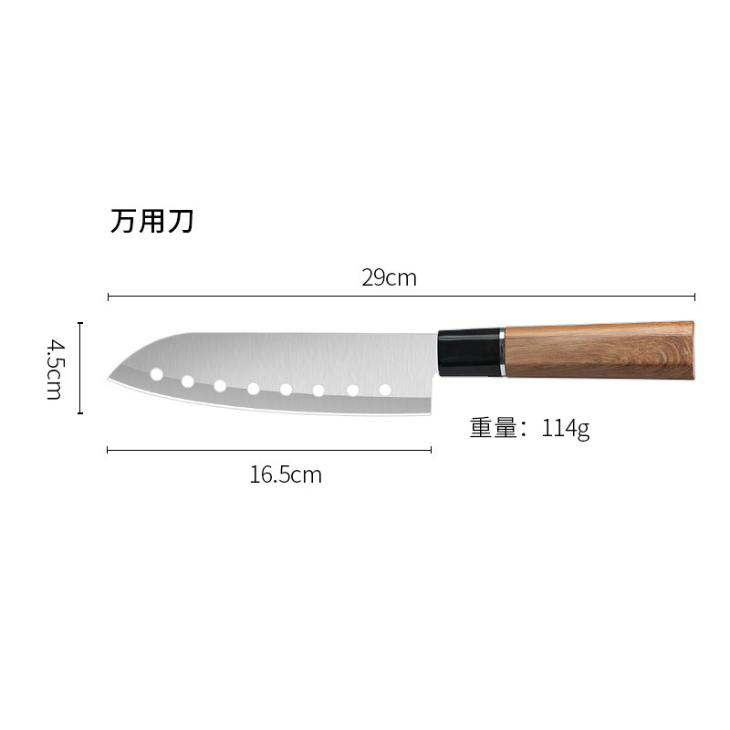 クロスボーダー専用セットナイフ新型八角形柄ステンレス日本式小包丁家庭用キッチンスライスナイフ果物ナイフ|undefined