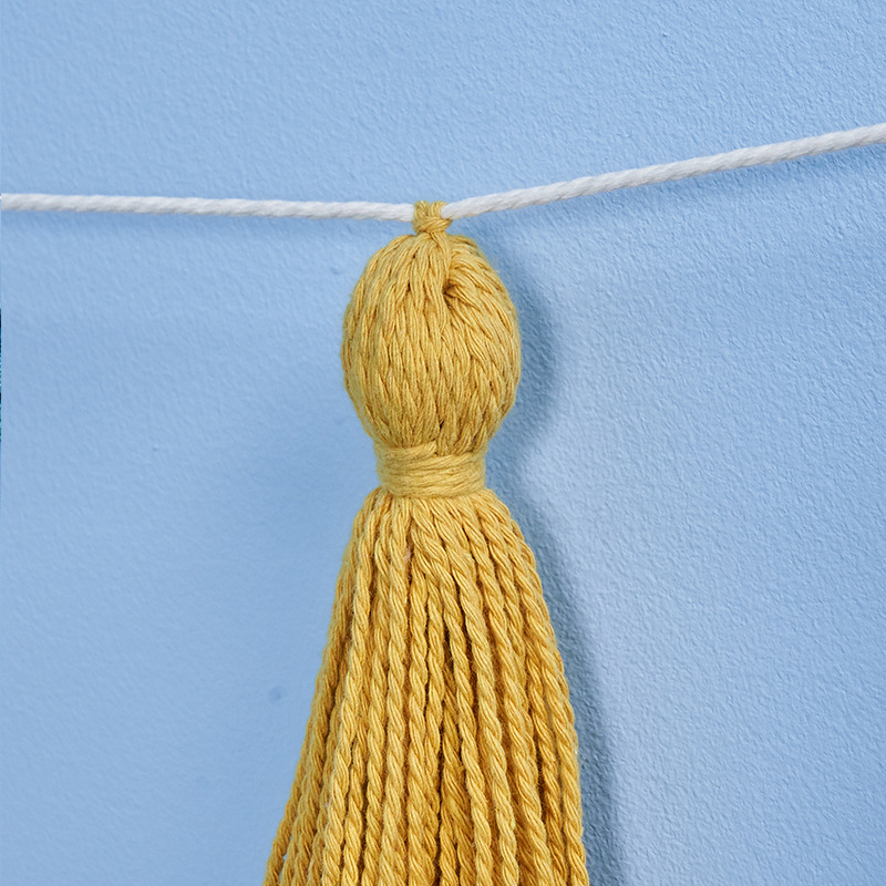 多色棉绳艺术装饰编织挂毯 居家壁挂式流苏装饰品