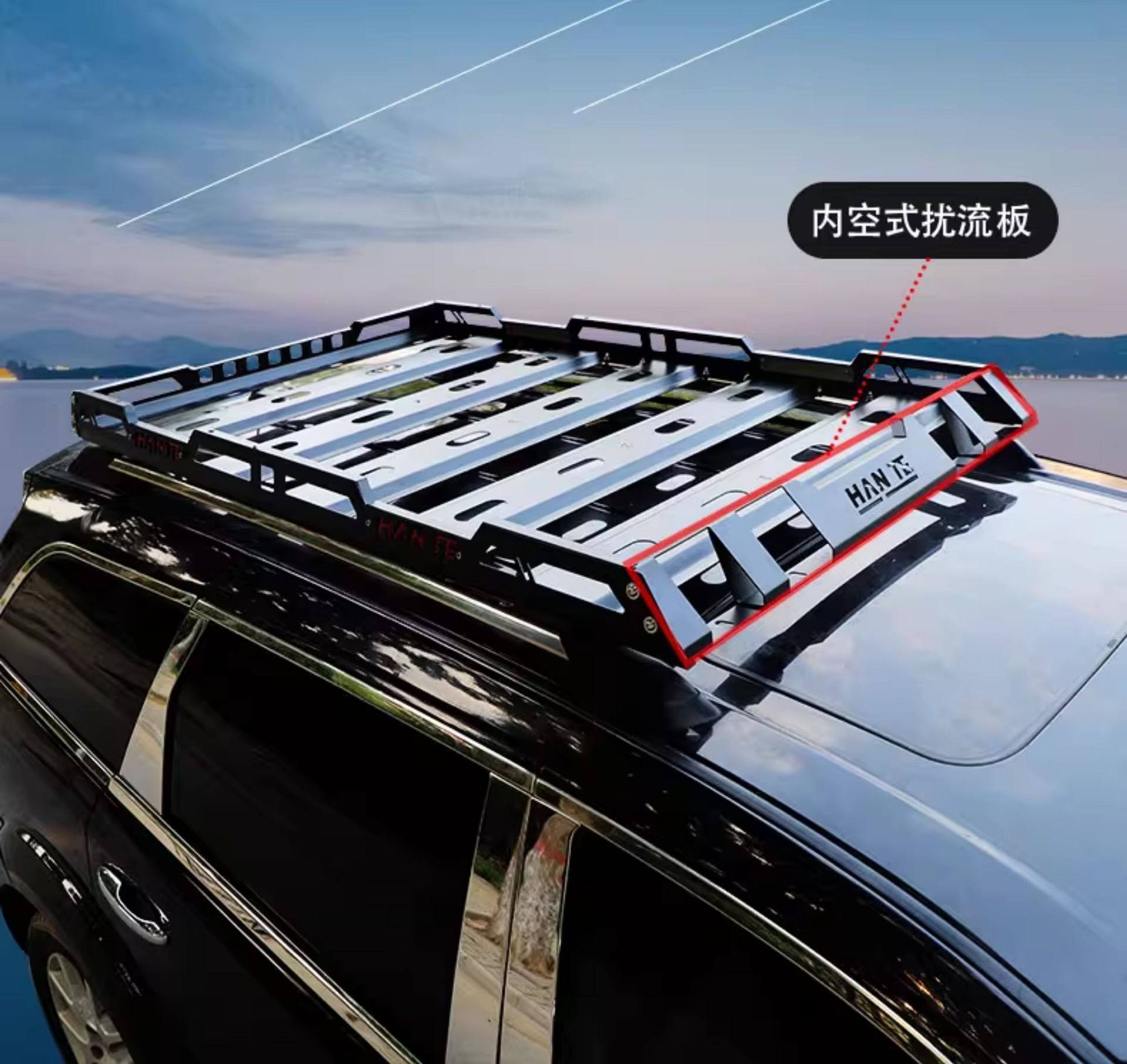 Suitable for Toyota Prado, Nissan Patrol Y62, Toyota Sienna, Tank 300 Car Roof Luggage Rack Frame Side Tent Canopy