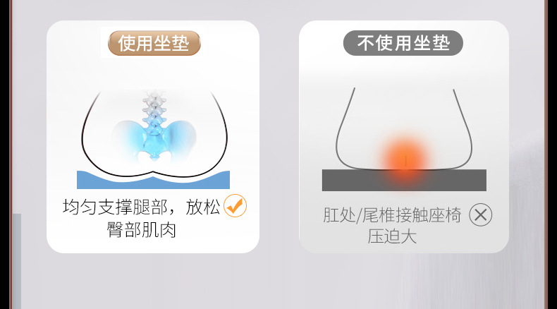 Car booster cushion ventilated and breathable special cushion for car training lady driver's seat in car main driving seat cushion